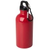 Oregon 400 ml RCS certified single wall stainless steel water bottle with carabiner in Red