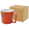 Cali 370 ml ceramic mug with matt finish in Orange