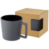 Cali 370 ml ceramic mug with matt finish in Solid Black