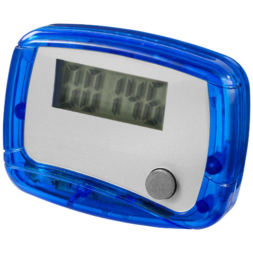 In shape pedometer in blue-and-white-solid