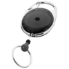 Gerlos roller clip keychain in black-solid