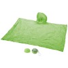 Xina rain poncho in storage ball with keychain in lime