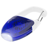 Reflect-or LED keychain light with carabiner in white-solid-and-royal-blue
