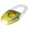 Reflect-or LED keychain light with carabiner in white-solid-and-yellow