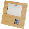 Sasa bamboo photo frame with thermometer in Natural