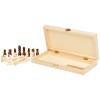 King wooden chess set in Natural