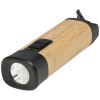 Kuma bamboo/RCS recycled plastic torch with carabiner in Natural