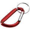 Timor RCS recycled aluminium carabiner keychain in Red