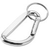 Timor RCS recycled aluminium carabiner keychain in Silver