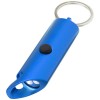 Flare RCS recycled aluminium IPX LED light and bottle opener with keychain in Royal Blue