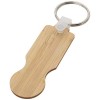 Ronan bamboo trolley keychain in Natural