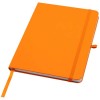 Teak A5 recycled hard cover notebook with lined pages in Orange