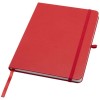 Teak A5 recycled hard cover notebook with lined pages in Red