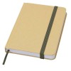 Reed A6 recycled hard cover notebook with plain pages in Forest Green