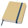 Reed A6 recycled hard cover notebook with plain pages in Ocean Blue