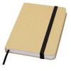 Reed A6 recycled hard cover notebook with plain pages in Solid Black