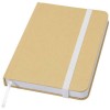 Reed A6 recycled hard cover notebook with plain pages in White