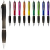 Nash ballpoint pen coloured barrel and black grip in Solid Black