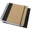 Evolution recycled notebook in natural-and-black-solid