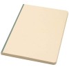 Liliana A5 sugarcane and RPET soft cover notebook in Heather Green