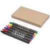 Ayo 6-piece coloured crayon set in grey