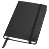 Classic A6 hard cover pocket notebook in black-solid
