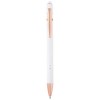 Nanna ballpoint pen with rose gold finish (black ink) in White