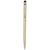 Ore aluminium ballpoint pen with stylus (blue ink) in Champagne