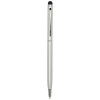 Ore aluminium ballpoint pen with stylus (blue ink) in Silver