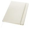 Executive A4 hard cover notebook in white-solid