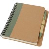 Priestly recycled notebook with pen in Heather Green