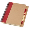 Priestly recycled notebook with pen in Natural_red