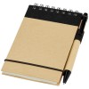Zuse A7 recycled jotter notepad with pen in Natural_black
