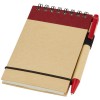 Zuse A7 recycled jotter notepad with pen in Natural_red