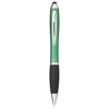 Nash Coloured Stylus Ballpoint Pen With Black Grip in green-and-black-solid
