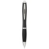 Nash ballpoint pen with coloured barrel and grip in Solid Black