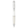Nash ballpoint pen with coloured barrel and grip in white-solid