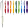 Nash ballpoint pen with coloured barrel and grip in White