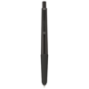 Gummy stylus ballpoint pen with soft-touch grip in black-solid