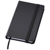 Rainbow small hard cover notebook in black-solid