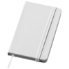 Rainbow small hard cover notebook in white-solid