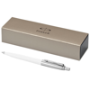 Jotter ballpoint pen in white-solid-and-silver