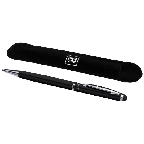 Stylus ballpoint pen in black-solid