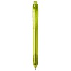 Vancouver recycled PET ballpoint pen (black ink) in Transparent Lime