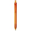 Vancouver recycled PET ballpoint pen (black ink) in Transparent Orange