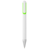 Nassau ballpoint pen in white-solid-and-green