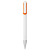 Nassau ballpoint pen in white-solid-and-orange