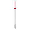 Nassau ballpoint pen in white-solid-and-red