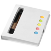 Reveal coloured sticky notes booklet with pen in white-solid
