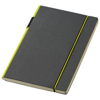 Cuppia A5 hard cover notebook in black-solid-and-lime